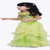 Elaisha woven sleeveless placement embroidered top with net lehenga-limegreen