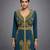 Wine Georgette Zari Work Kaftan Dress
