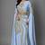 Sky Blue Georgette Zari Work Kaftan Dress 