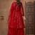 Outstanding Red Embroidered Net Function Wear Sharara Suit