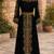 Black Georgette Beaded Kaftan