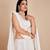 White Sequin Work Georgette Lehenga set with choli and dupatta