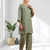 Pista green kurta with pant for women's