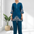 Teral cotton linen kurta with pant for women's