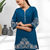Teral cotton linen kurta with pant for women's
