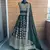 Dark Green Sequin Embroidery Georgette Lehenga With Blouse