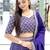 Purple Sequin Embroidery Georgette Lehenga set with choli and dupatta