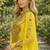 Yellow velvet Beaded Kaftan