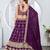 Wine Georgette Lehenga set with choli and dupatta