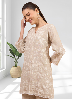 Pink kurta with pant for women's 3