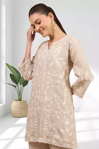 Pink kurta with pant for women's