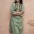 Green embroidered cotton co-ord set