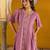 Pink embroidered cotton dress