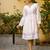 White embroidered cotton dress