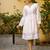 White embroidered cotton dress