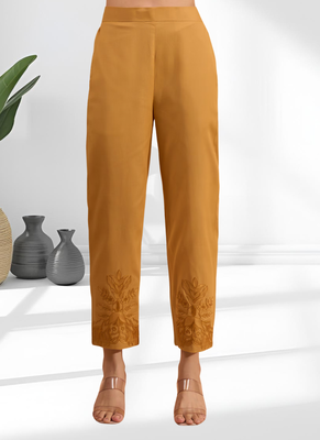 Coral cotton aari work kurta pant for women's 4