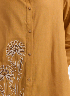 Coral cotton pant shirt for women's 3