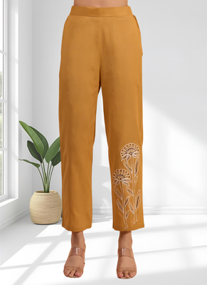 Coral cotton pant shirt for women's 4