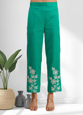 Sea green top with pants for women's 4