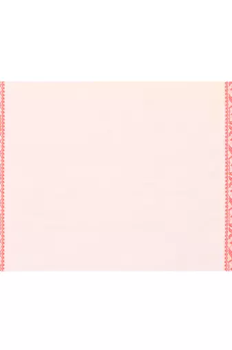 white cotton handloom saree with contrast border