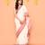 white cotton jamdani saree with handwoven border
