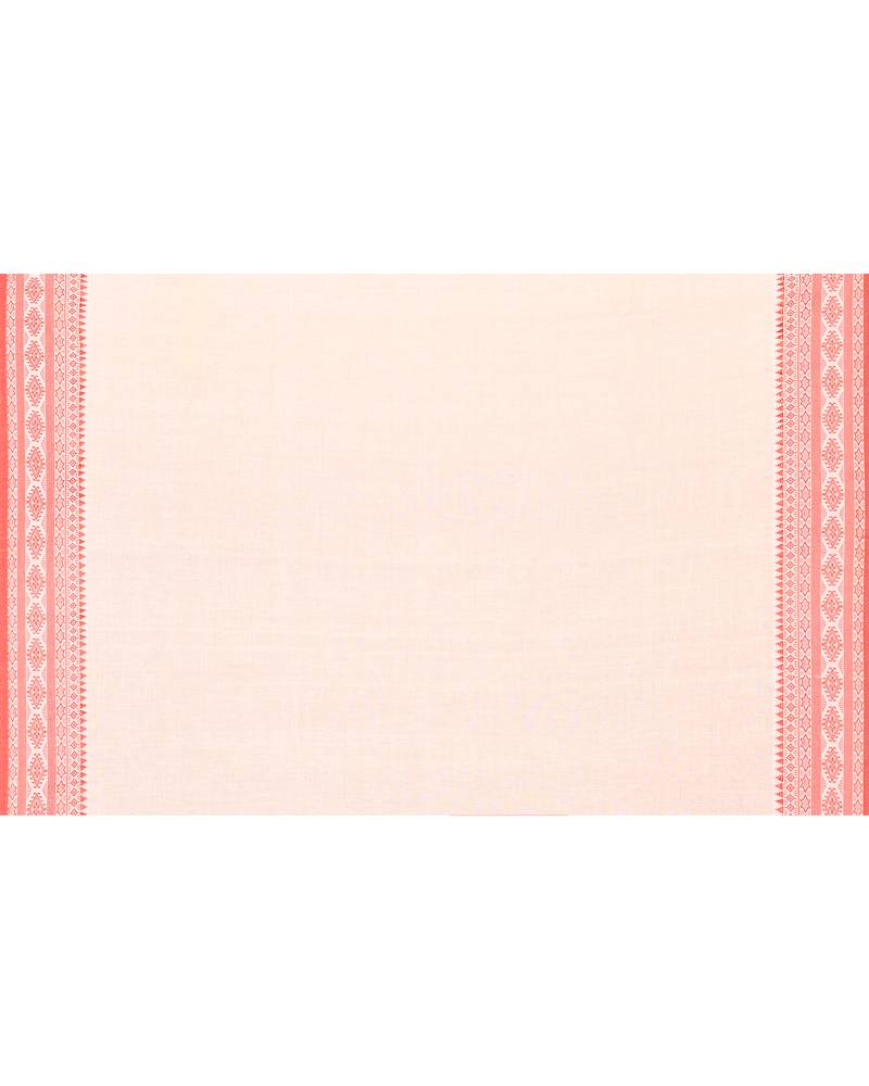 white cotton jamdani saree with handwoven border