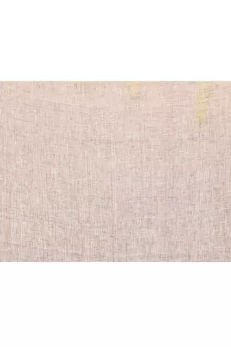 off white linen jamdani saree with tassels & contrast border