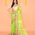 lime resham silk jamdani saree with handwoven blouse