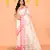 white handwoven jamdani silk saree with contrast pallu