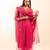 Rani pink rangoon bail kurta set with duppata