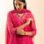 Rani pink rangoon bail kurta set with duppata