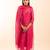 Rani pink rangoon bail kurta set with duppata
