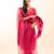 Rani pink rangoon bail kurta set with duppata