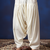 Cream plain cotton patiala for festive, reception, weddings
