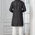 Black embroidery bangalorian kurta pyjama set for festive, reception, weddings