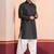 Black embroidery bangalorian kurta patiala set for festive, reception, weddings