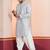 Grey embroidery bangalorian kurta patiala set for festive, reception, weddings