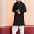 Black embroidery sequence kurta patiala set for festive, reception, weddings