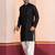 Black embroidery sequence kurta patiala set for festive, reception, weddings