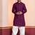 Purple embroidery sequence kurta patiala set for festive, reception, weddings