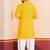 Yellow embroidery sequence kurta patiala set for festive, reception, weddings