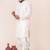 Peach embroidery bangalorian kurta dhoti set for festive, reception, weddings
