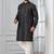 Black embroidery bangalorian kurta for festive, reception, weddings