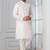 Peach embroidery bangalorian kurta for festive, reception, weddings