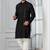 Black embroidery sequence kurta for festive, reception, weddings