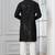 Black embroidery sequence kurta for festive, reception, weddings