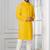 Yellow embroidery sequence kurta for festive, reception, weddings