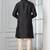 Black plain dupion silk kurta churidar set for festive, reception, weddings