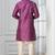 Purple printed dupion silk kurta churidar set for festive, reception, weddings