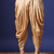 Beige plain cotton dhoti for festive, reception, weddings